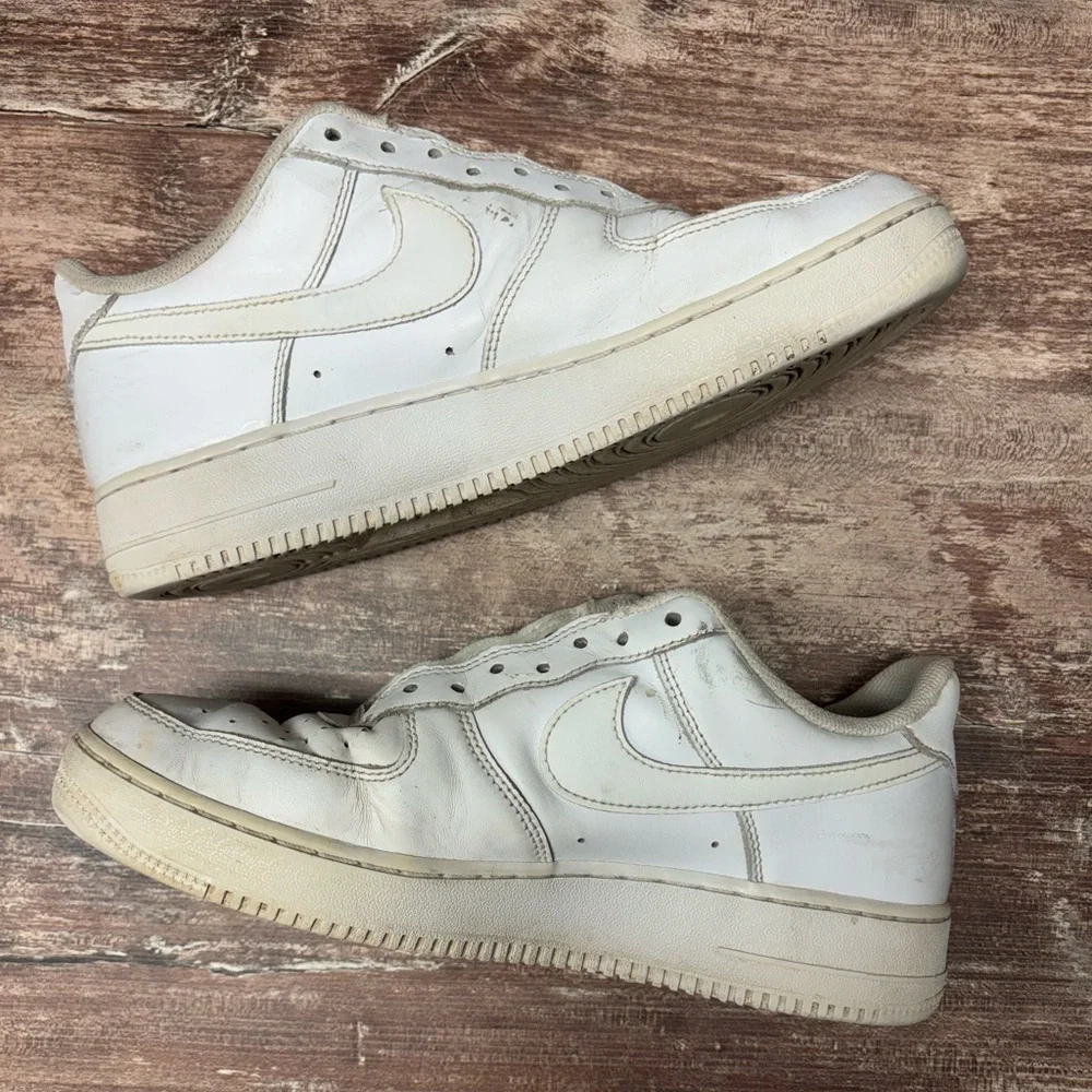Nike | Air Force Ones 1 '07 Low Leather WhiteCW2288-111 Sneakers Shoes, Size 10